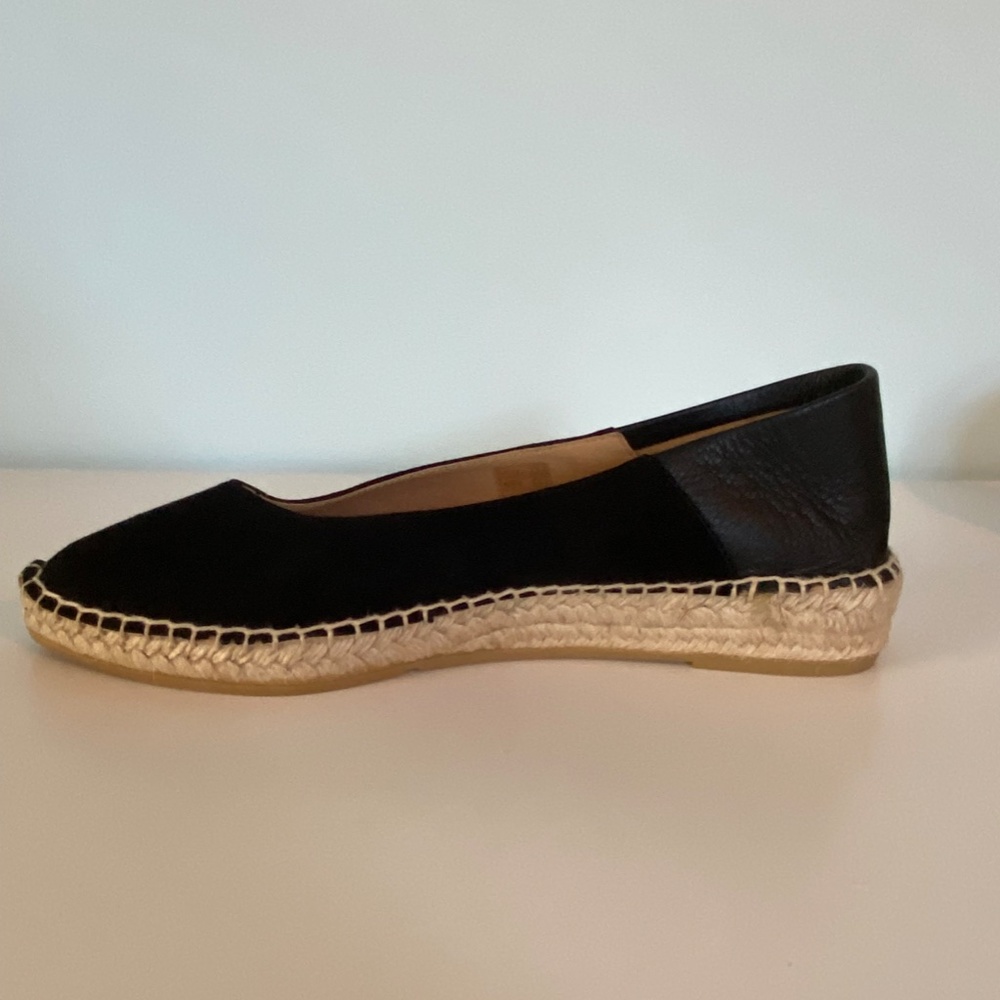 Carmen Saiz Black Suede Espadrille